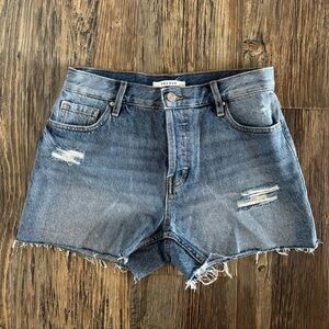 PacSun Vintage Cut Off Women’s Jean Shorts Sz 25 (*Runs Big) Hi Rise Button Fly